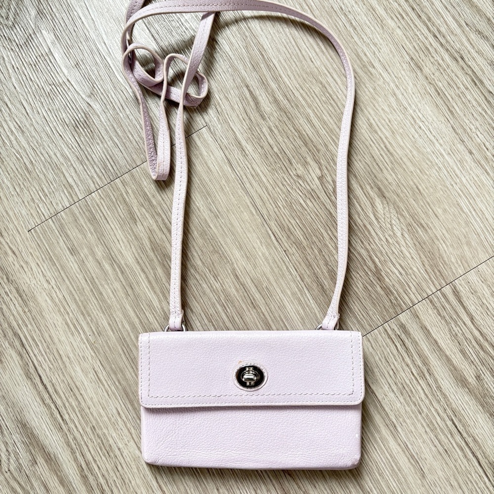 Danier Leather Pastel Lavender Crossbody Bag